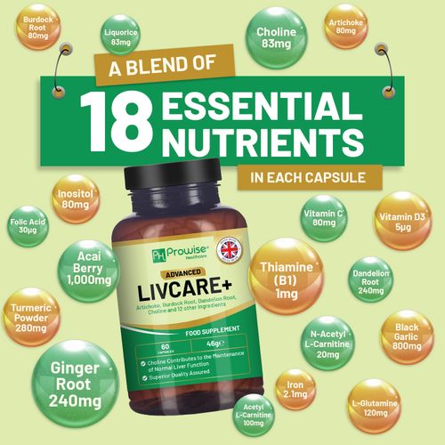 Prowise Advanced Livcare+ Liver Cleanse Detox and Repair